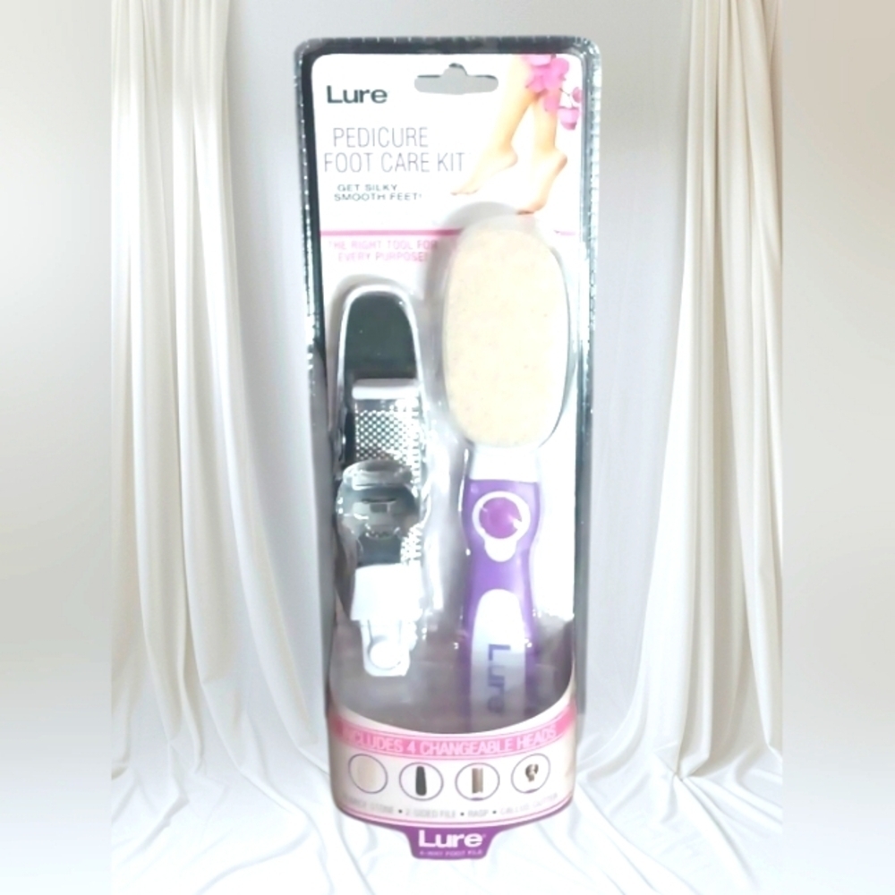 Lure Foot Care Pedicure Kit Callus Remover New Sealed